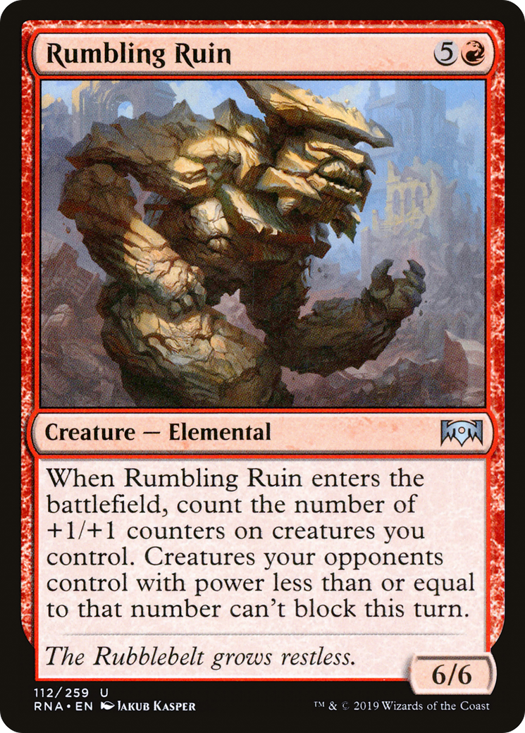 Rumbling Ruin [Ravnica Allegiance] Foil