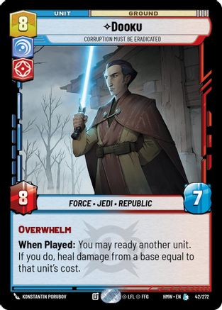 Dooku - Corruption Must Be Eradicated |  (42/272)  [Homeworlds]