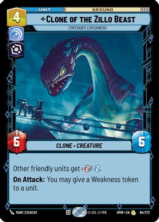 Clone of the Zillo Beast - Emperor's Experiment |  (65/272)  [Homeworlds]