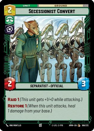 Secessionist Convert |  (106/272)  [Homeworlds]