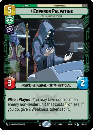 Emperor Palpatine - Consolidating Power |  (110/272)  [Homeworlds]