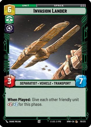 Invasion Lander |  (111/272)  [Homeworlds]