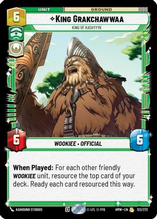 King Grakchawwaa - King of Kashyyyk |  (123/272)  [Homeworlds]