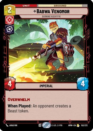 Babwa Venomor - Burning Kashyyyk |  (152/272)  [Homeworlds]