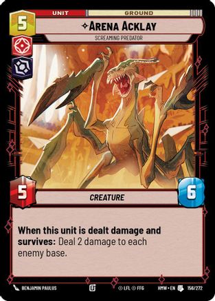 Arena Acklay - Screaming Predator |  (156/272)  [Homeworlds]