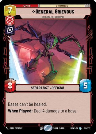 General Grievous - Scourge of Dathomir |  (159/272)  [Homeworlds]