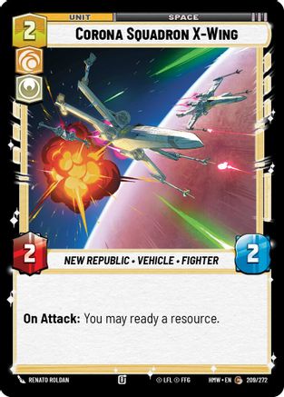 Corona Squadron X-Wing |  (209/272)  [Homeworlds]