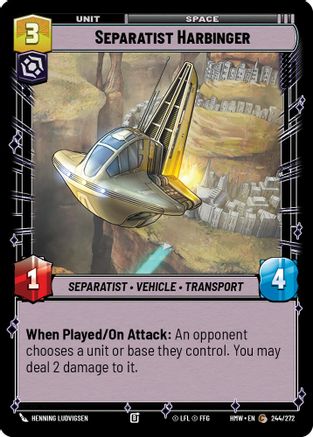 Separatist Harbinger |  (244/272)  [Homeworlds]