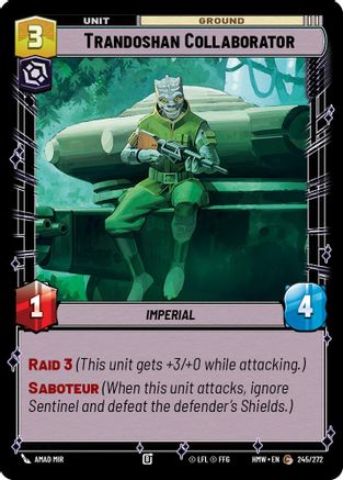 Trandoshan Collaborator |  (245/272)  [Homeworlds]