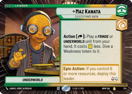 Maz Kanata - Eclectic Pirate Queen (Hyperspace) |  (274)  [Homeworlds]