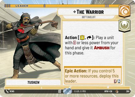 The Warrior - Deft Duelist (Hyperspace) |  (290)  [Homeworlds]