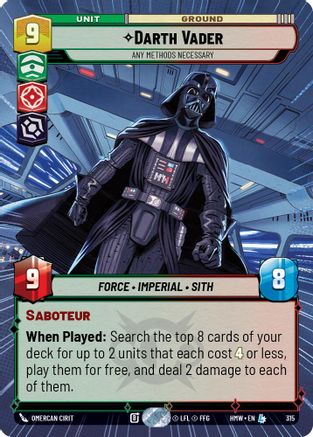 Darth Vader - Any Methods Necessary (Hyperspace) |  (315)  [Homeworlds]