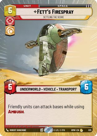 Fett's Firespray - Settling the Score (Hyperspace) |  (325)  [Homeworlds]