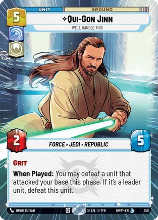 Qui-Gon Jinn - We'll Handle This (Hyperspace) |  (350)  [Homeworlds]