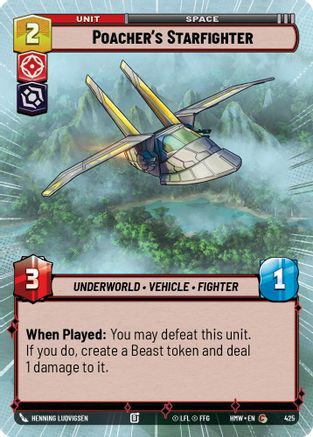 Poacher's Starfighter (Hyperspace) |  (425)  [Homeworlds]