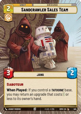 Sandcrawler Sales Team (Hyperspace) |  (494)  [Homeworlds]