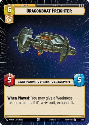 Dragonboat Freighter (Hyperspace) |  (503)  [Homeworlds]