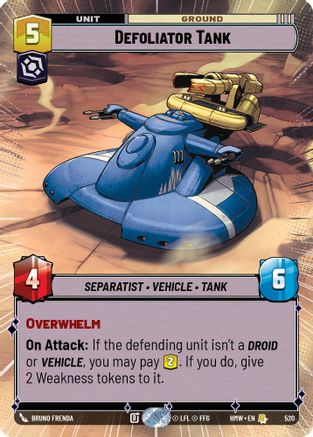 Defoliator Tank (Hyperspace) |  (520)  [Homeworlds]