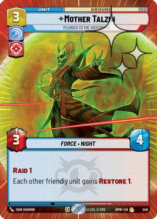 Mother Talzin - Pledged to the Sisterhood (Hyperspace Foil) | Foil (549)  [Homeworlds]