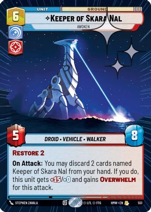 Keeper of Skara Nal - Awoken (Hyperspace Foil) | Foil (551)  [Homeworlds]