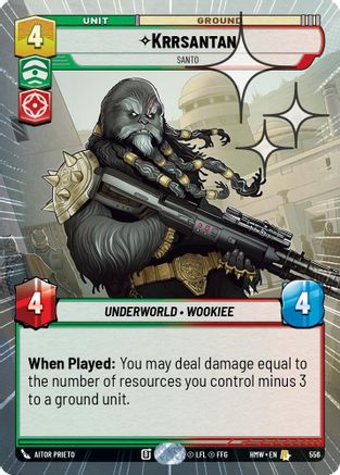 Krrsantan - Santo (Hyperspace Foil) | Foil (556)  [Homeworlds]