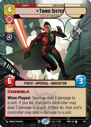 Third Sister - Cycle of Vengeance (Hyperspace Foil) | Foil (561)  [Homeworlds]
