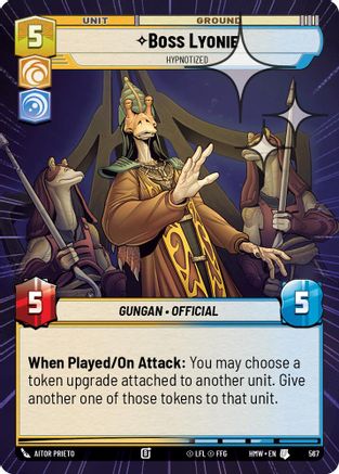 Boss Lyonie - Hypnotized (Hyperspace Foil) | Foil (567)  [Homeworlds]