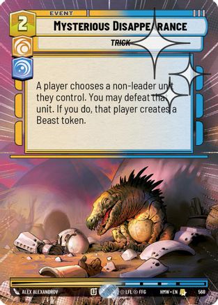 Mysterious Disappearance (Hyperspace Foil) | Foil (568)  [Homeworlds]
