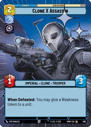 Clone X Assassin (Hyperspace Foil) | Foil (569)  [Homeworlds]