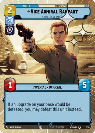 Vice Admiral Rampart - A New Era of Safety (Hyperspace Foil) | Foil (570)  [Homeworlds]