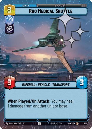 Rho Medical Shuttle (Hyperspace Foil) | Foil (573)  [Homeworlds]