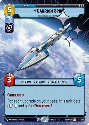 Carrion Spike - Harbinger of Tyranny (Hyperspace Foil) | Foil (576)  [Homeworlds]