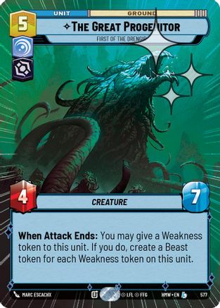 The Great Progenitor - First of the Drengir (Hyperspace Foil) | Foil (577)  [Homeworlds]