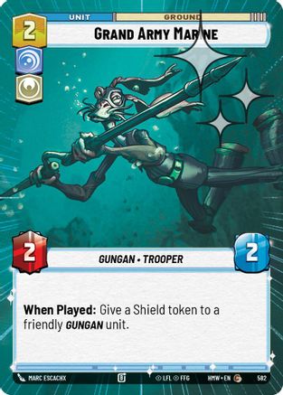 Grand Army Marine (Hyperspace Foil) | Foil (582)  [Homeworlds]