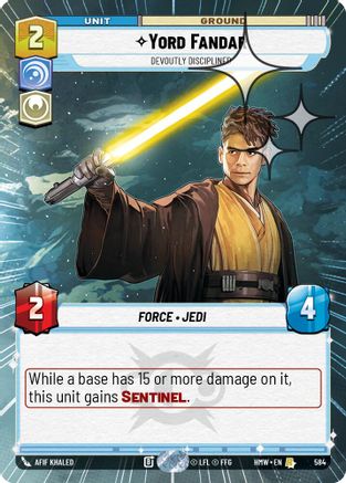 Yord Fandar - Devoutly Disciplined (Hyperspace Foil) | Foil (584)  [Homeworlds]