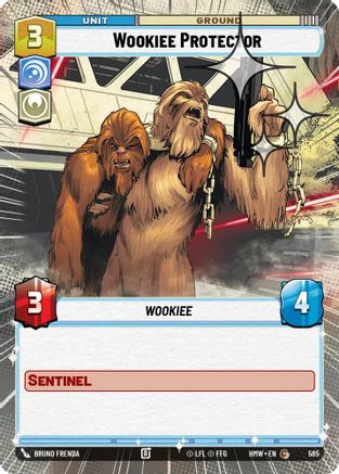 Wookiee Protector (Hyperspace Foil) | Foil (585)  [Homeworlds]