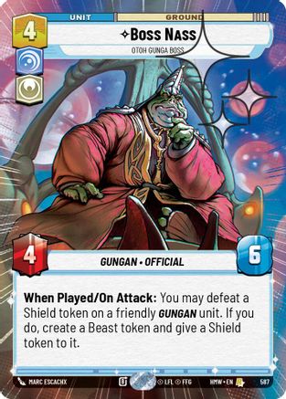 Boss Nass - Otoh Gunga Boss (Hyperspace Foil) | Foil (587)  [Homeworlds]