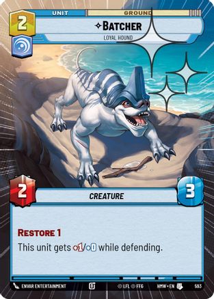 Batcher - Loyal Hound (Hyperspace Foil) | Foil (593)  [Homeworlds]