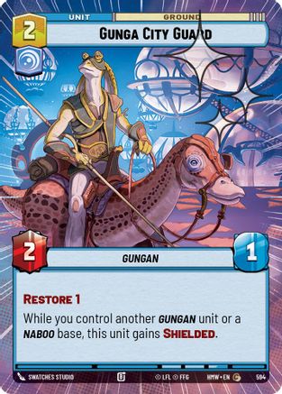 Gunga City Guard (Hyperspace Foil) | Foil (594)  [Homeworlds]