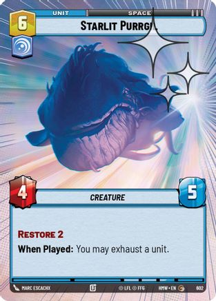 Starlit Purrgil (Hyperspace Foil) | Foil (602)  [Homeworlds]