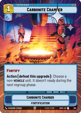 Carbonite Chamber (Hyperspace Foil) | Foil (605)  [Homeworlds]