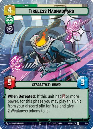 Tireless Magnaguard (Hyperspace Foil) | Foil (619)  [Homeworlds]