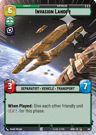 Invasion Lander (Hyperspace Foil) | Foil (621)  [Homeworlds]