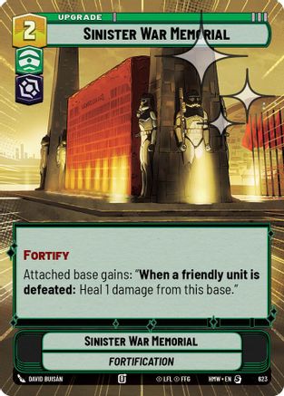 Sinister War Memorial (Hyperspace Foil) | Foil (623)  [Homeworlds]