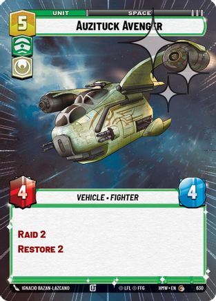 Auzituck Avenger (Hyperspace Foil) | Foil (630)  [Homeworlds]