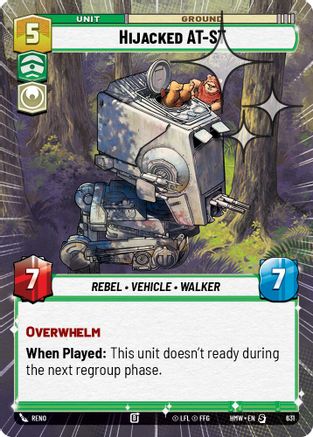 Hijacked AT-ST (Hyperspace Foil) | Foil (631)  [Homeworlds]