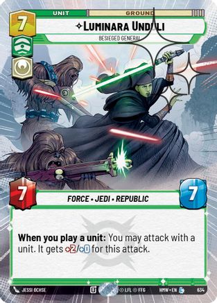 Luminara Unduli - Besieged General (Hyperspace Foil) | Foil (634)  [Homeworlds]