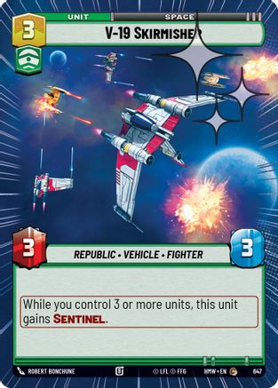 V-19 Skirmisher (Hyperspace Foil) | Foil (647)  [Homeworlds]