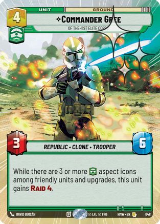 Commander Gree - Of the 41st Elite Corps (Hyperspace Foil) | Foil (648)  [Homeworlds]