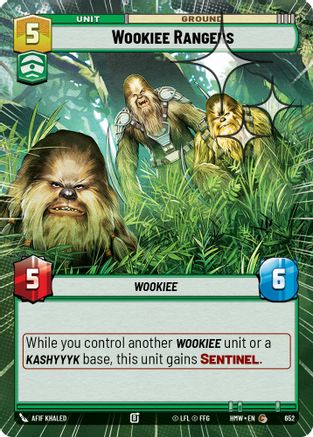 Wookiee Rangers (Hyperspace Foil) | Foil (652)  [Homeworlds]